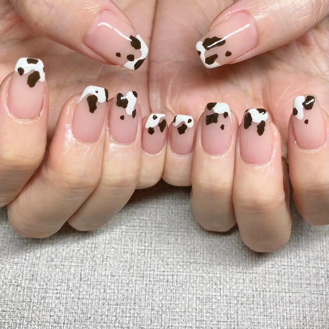ネイル アートネイル ニュアンスネイル 冬ネイル ハンドネイル 山田 貴子のネイルデザイン