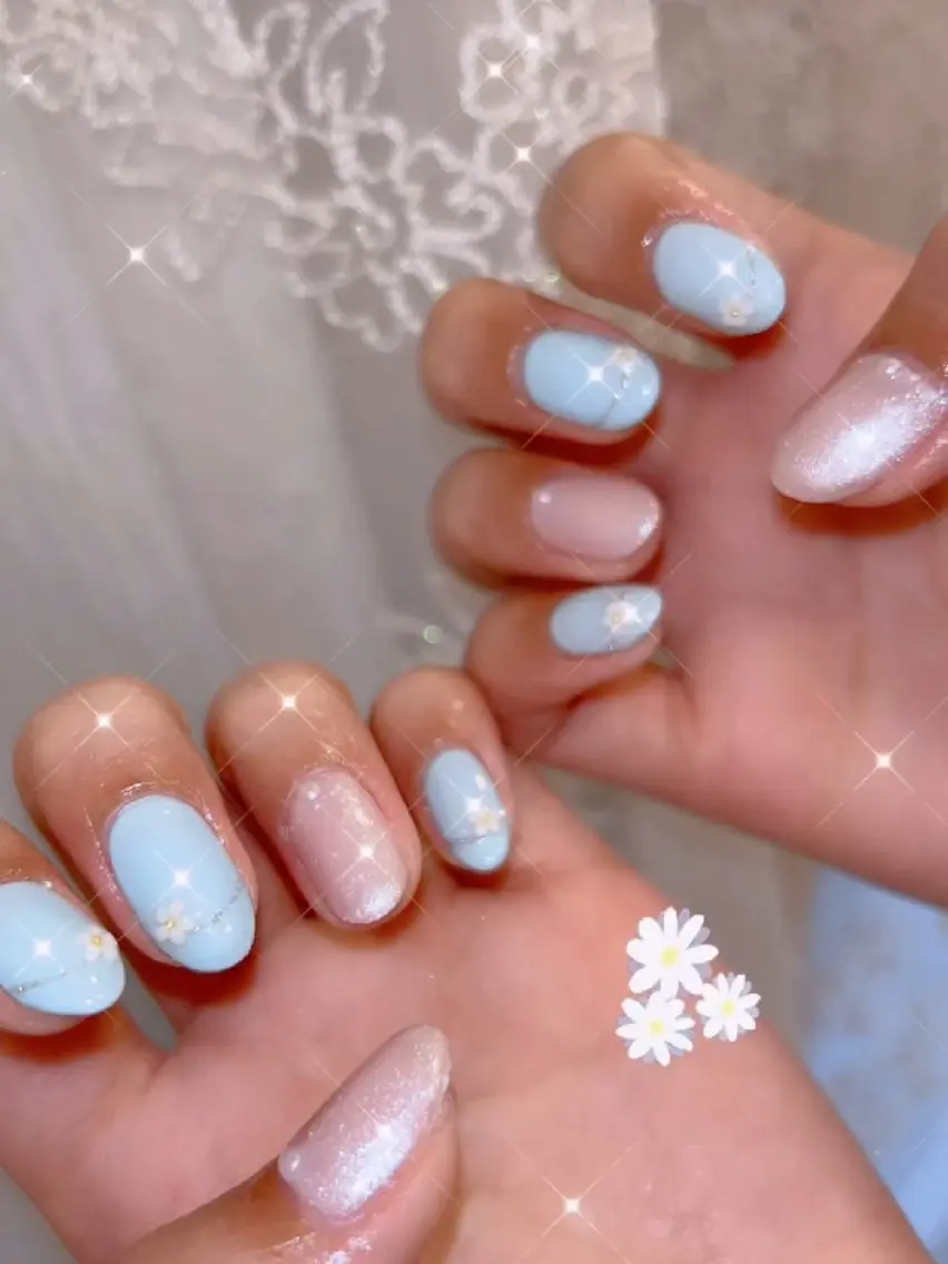 ネイル 長さ出し ジェルネイル 韓国ネイル マグネットネイル ニュアンスネイル ハンドネイル I LOVE ME NAIL.。.:*♡のネイルデザイン