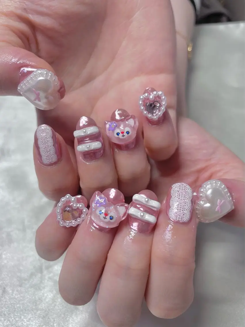 ネイル 長さ出し ハンドネイル RUMI nailのネイルデザイン