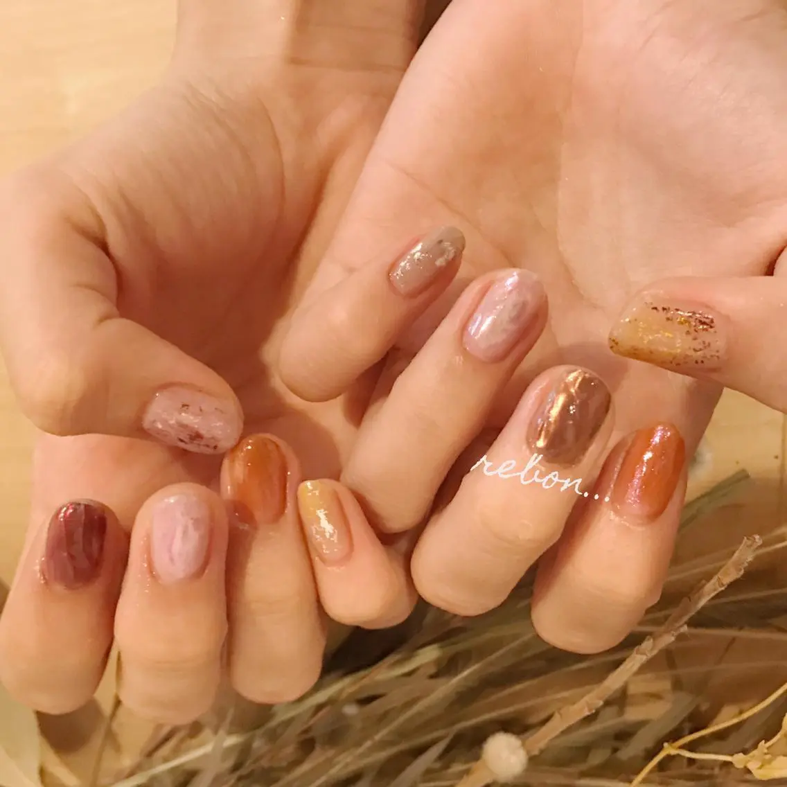 ネイル ハンドネイル フットネイル rebon＊ natsukiのネイルデザイン