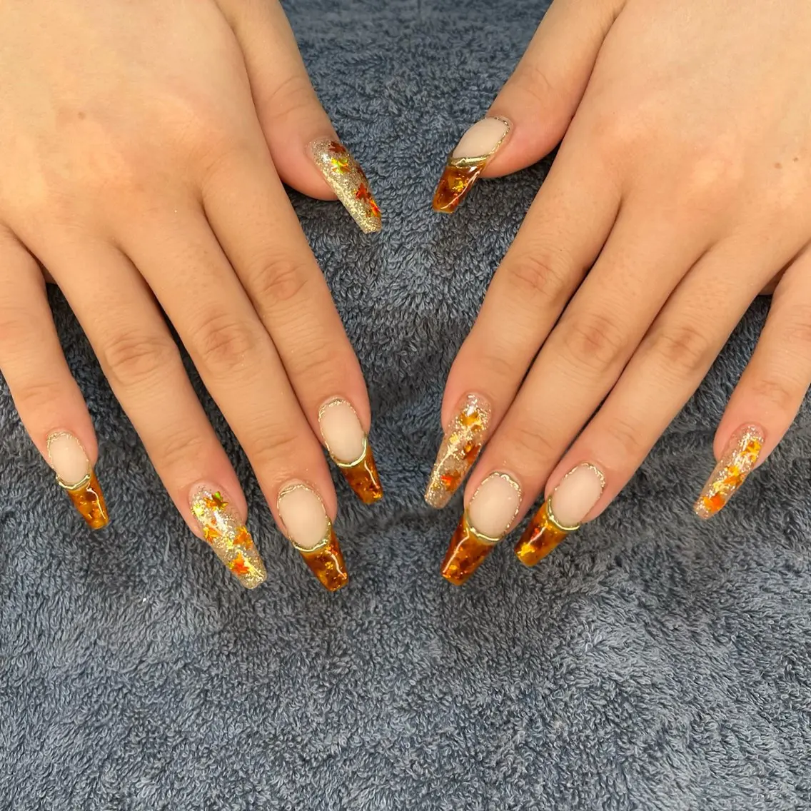ネイル 長さ出し ハンドネイル フットネイル MHR nailのネイルデザイン