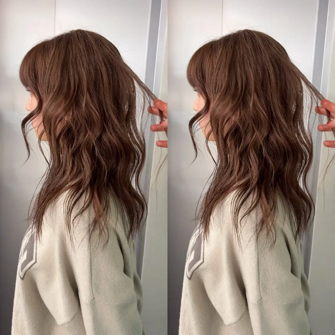 ブリーチなしダブルカラーの写真