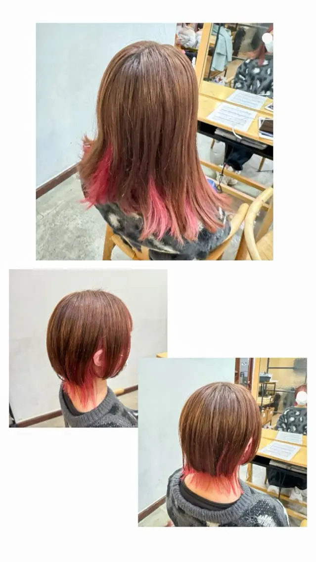 ミディアム ボブ ウルフカット ume 募集停止のヘアスタイル
