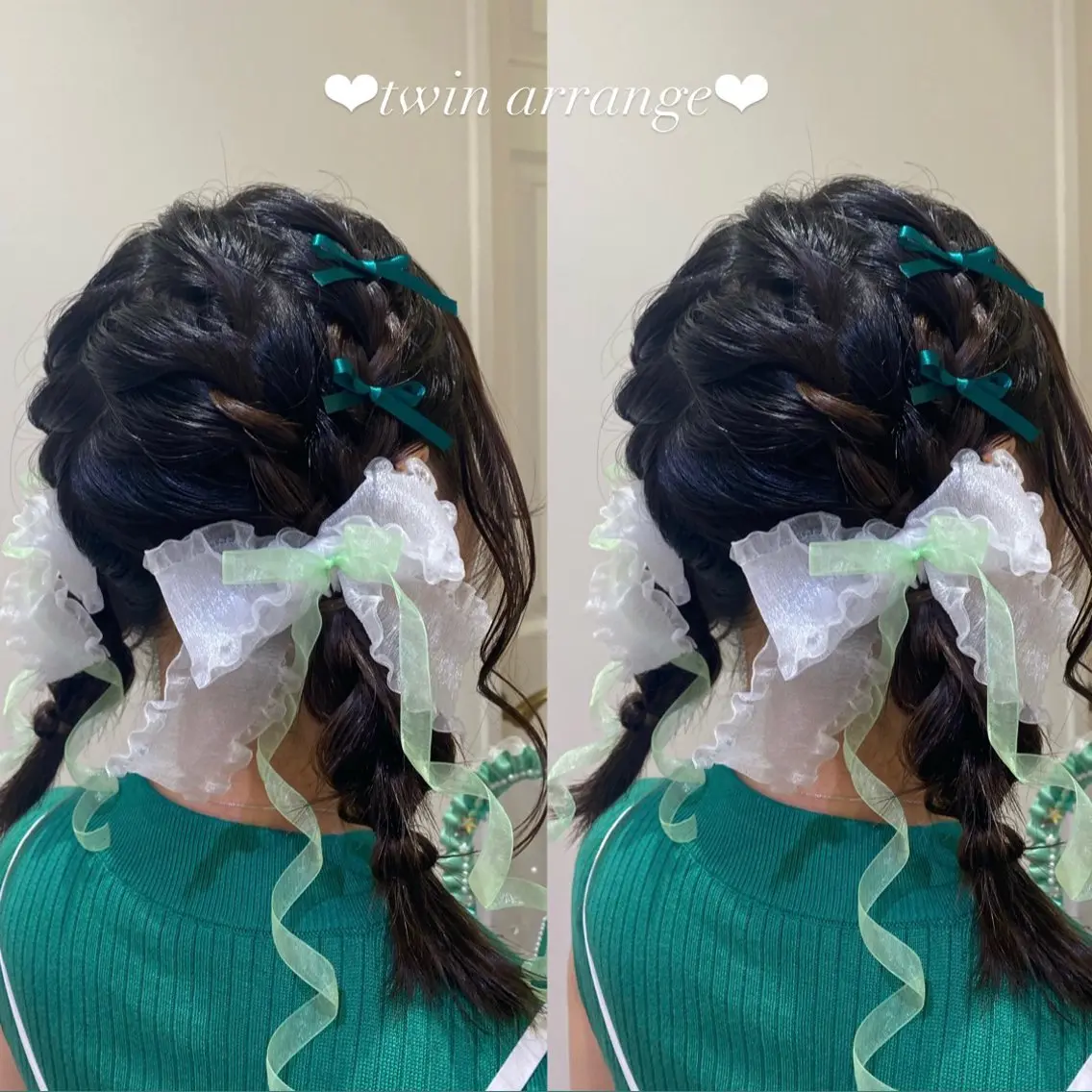 ヘアアレンジ エクステ🎀 暖色カラー🎀amiのヘアスタイル