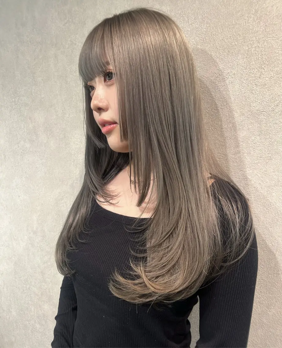 ロング 韓国風ヘア レイヤーカット カット サトウミノリ韓国ヘア 韓国メンズヘアのヘアスタイル