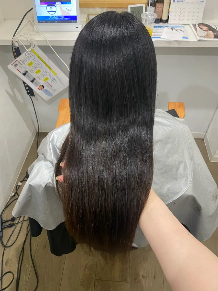 ロング 縮毛矯正 髪質改善サロン 梅田/ヨナミネのヘアスタイル