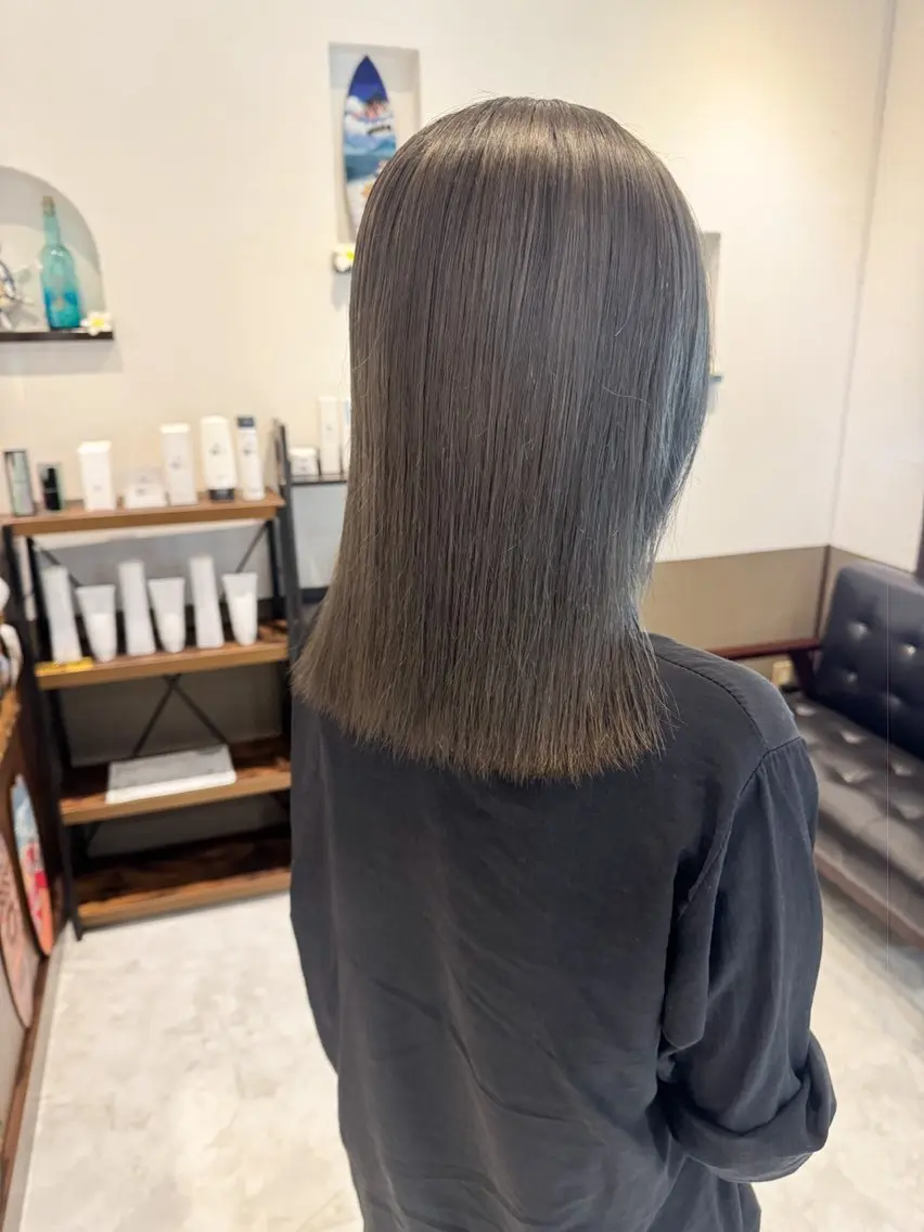 ミディアム カラー 坂井田 浩樹のヘアスタイル