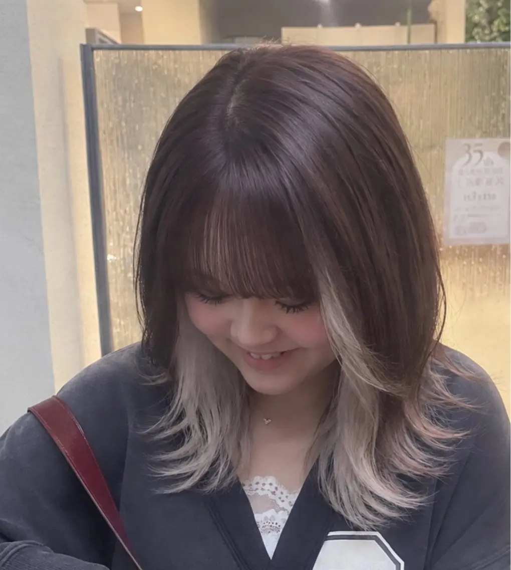 【🫧🎀 インナーカラー 🎀🫧】さりげなく個性を出せる 🤍🈳 10/2.3.4.8.9の写真