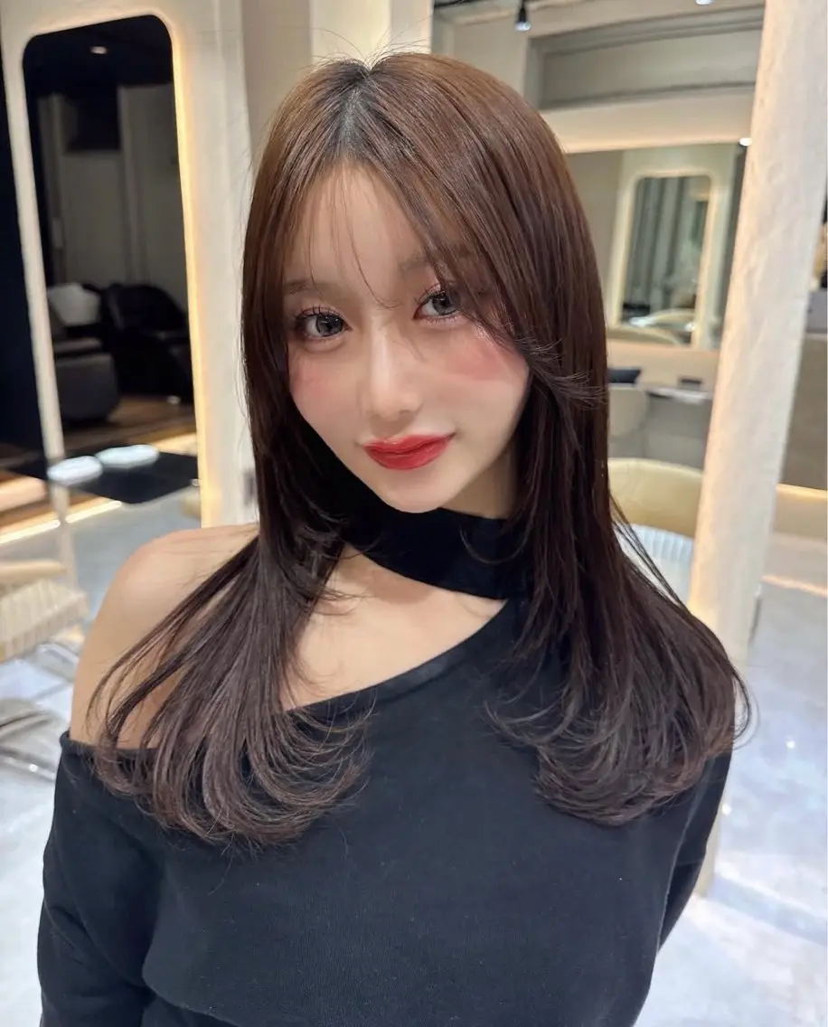 セミロング 髪質改善 縮毛矯正 トリートメント カット ヘアカラー トリートメント 🫧髪質改善 講師🫧🍎幹細胞のヘアスタイル