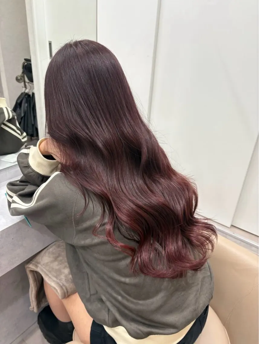 ロング カラー ヘアカラー 透明感×ダブルカラ ーHarusa🎀のヘアスタイル
