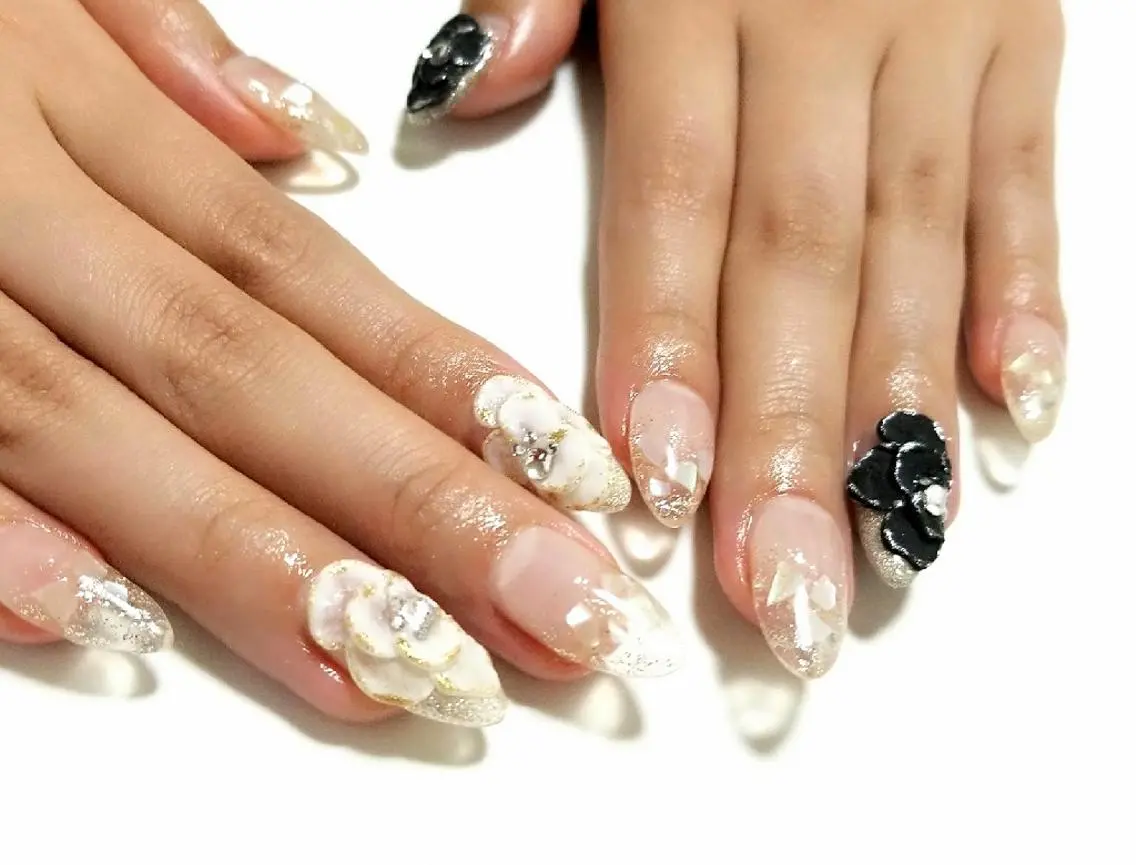 ネイル 成人式 スカルプネイル nail salon ipuniのネイルデザイン