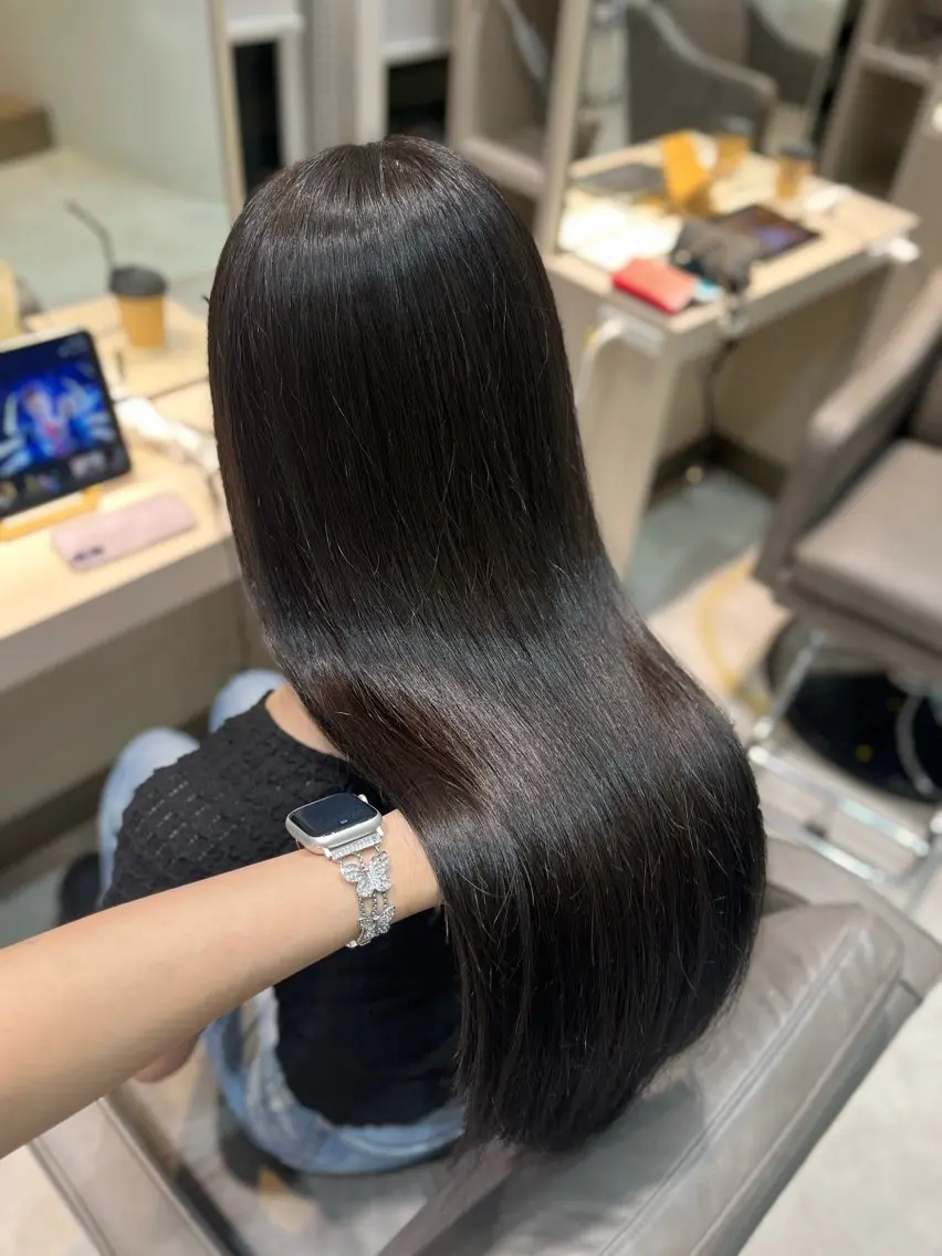 ロング カラー ヘアカラー トリートメント 佐倉七彩/ 上品艶カラー/渋谷のヘアスタイル