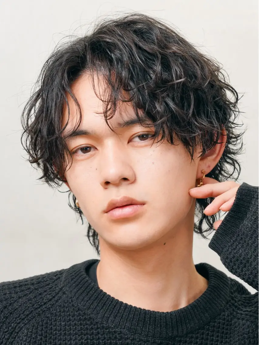 ショート パーマ メンズ カット パーマ fifth/メンズ/ シャドウパーマ/せなのヘアスタイル