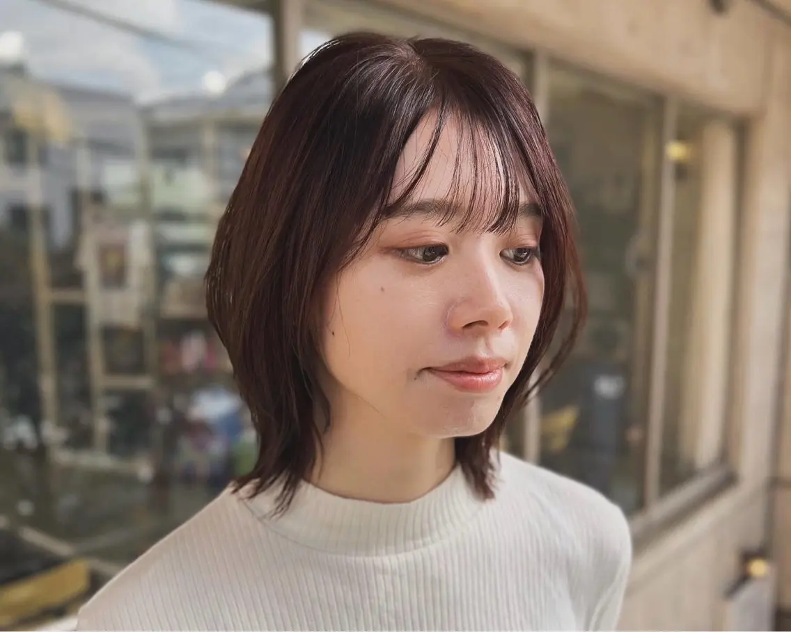 ミディアム 早川 奈桜のヘアスタイル