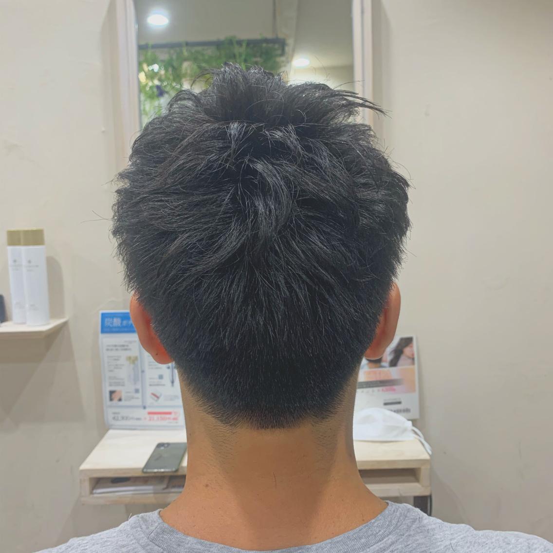 ショート カラー パーマ メンズ メンズパーマ ショートヘア 🐤 ゆい🐓のヘアスタイル