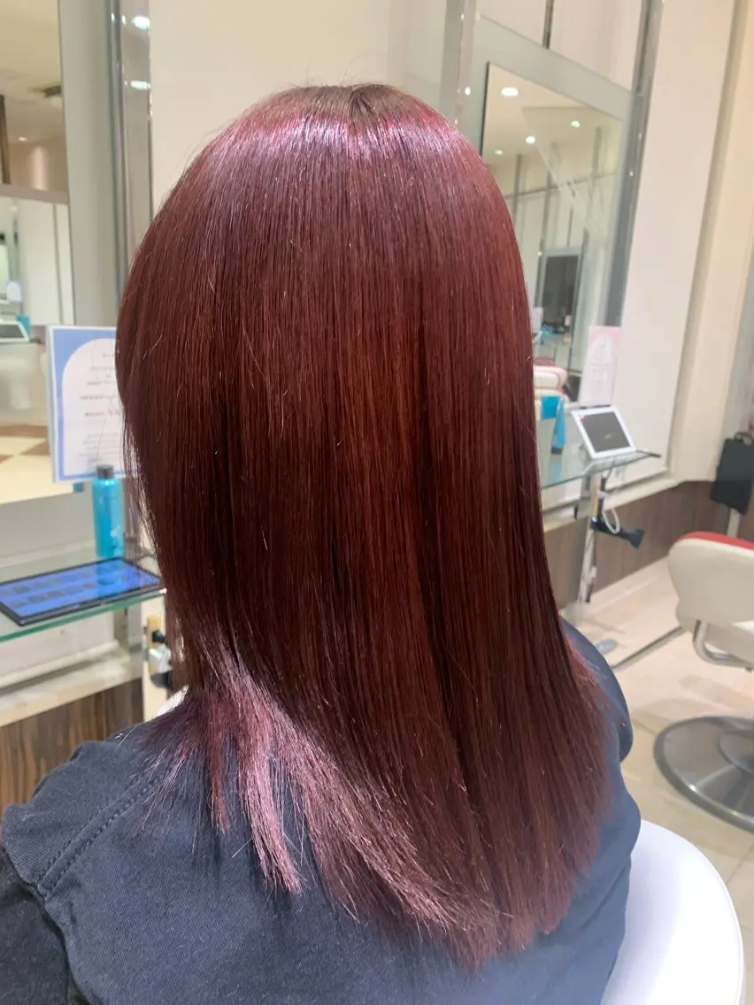 ロング ヘアカラー トリートメント Earth 水沢店 平栗 優佳のヘアスタイル