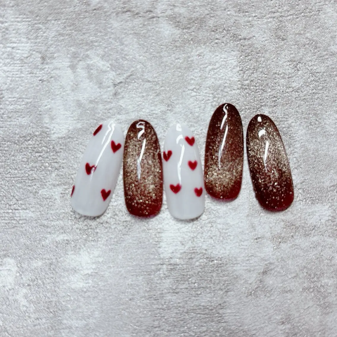 ネイル バレンタイン Nail •Head スパFortunaのネイルデザイン