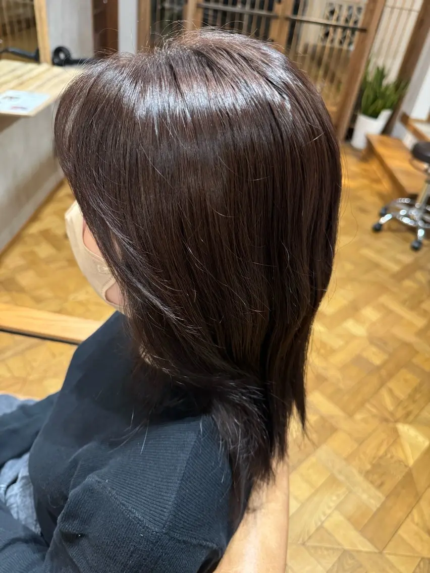 カラー ヘアカラー SUZUNE 🐣カットモデルのヘアスタイル