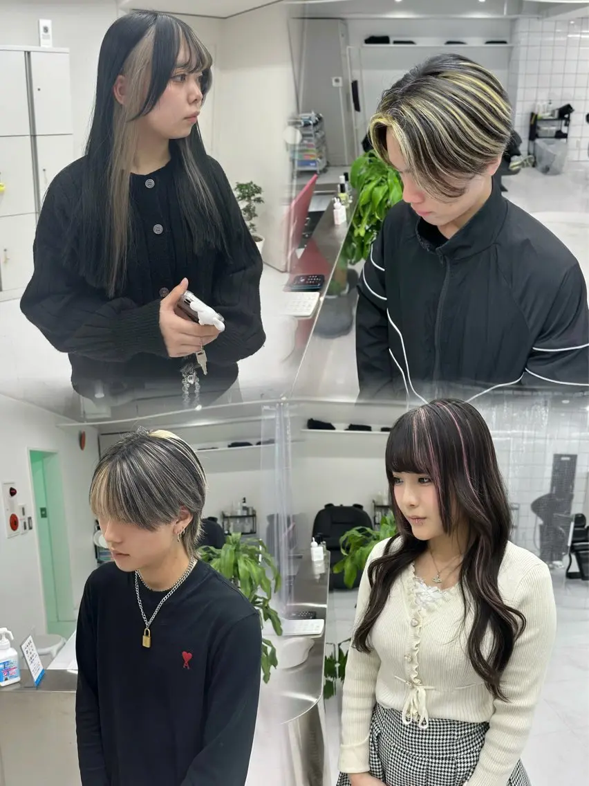 カラー ヘアカラー トリートメント ハイトーン/デザイン カラー/HAYATOのヘアスタイル