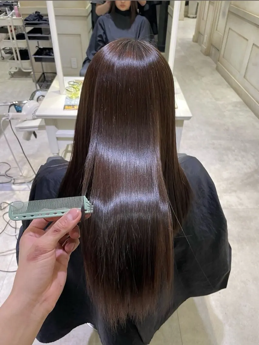 パーマ 縮毛矯正 トリートメント 💙透明感カラー/ 縮毛矯正/ゆうな💙のヘアスタイル