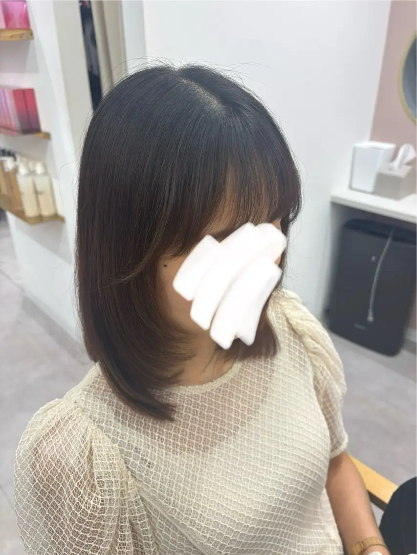 ミディアム 田中澪🩵ྀི /HUG横浜のヘアスタイル