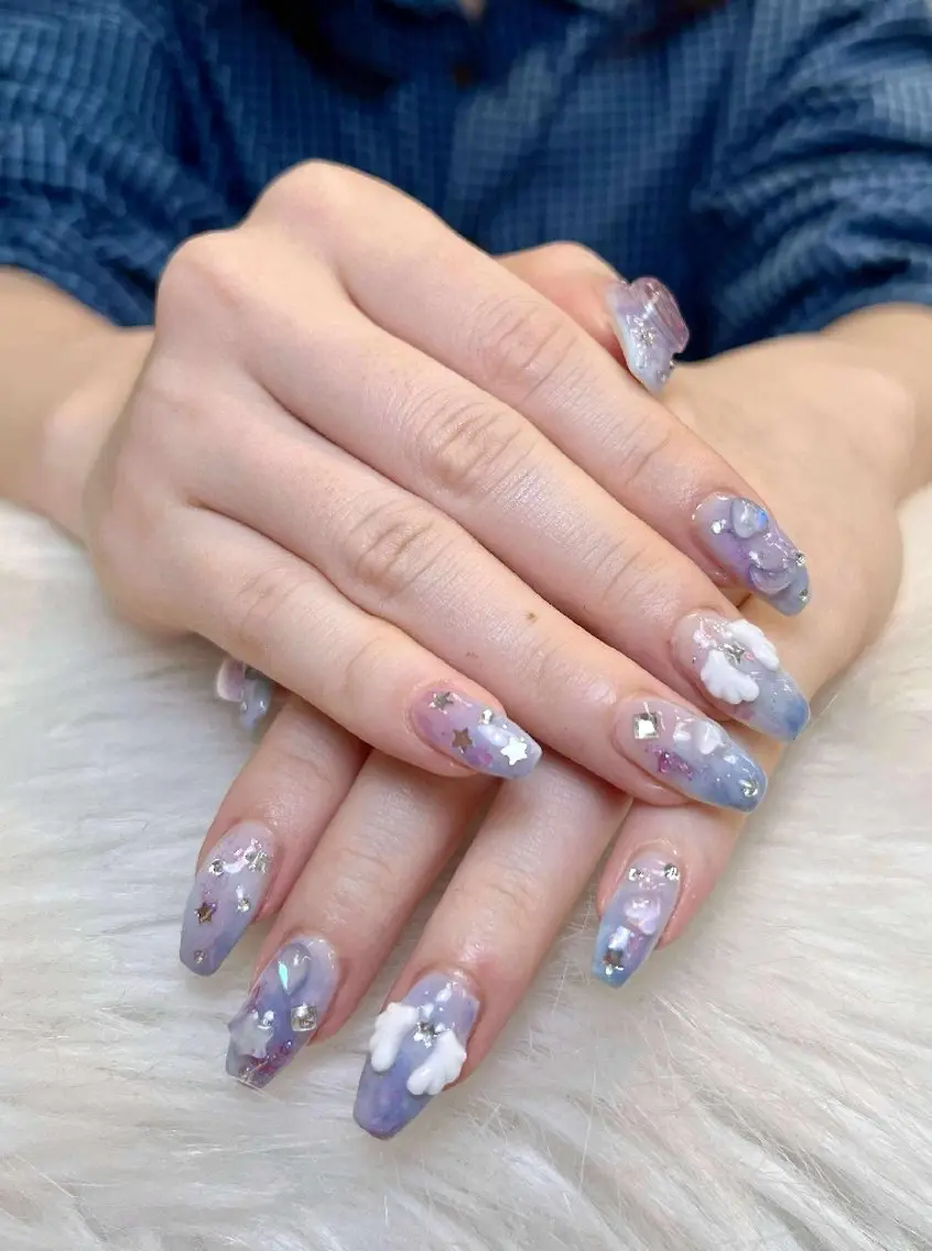 ネイル アートネイル 成人式 ジェルネイル ニュアンスネイル 夏ネイル Nie Nail Shinokuboのネイルデザイン