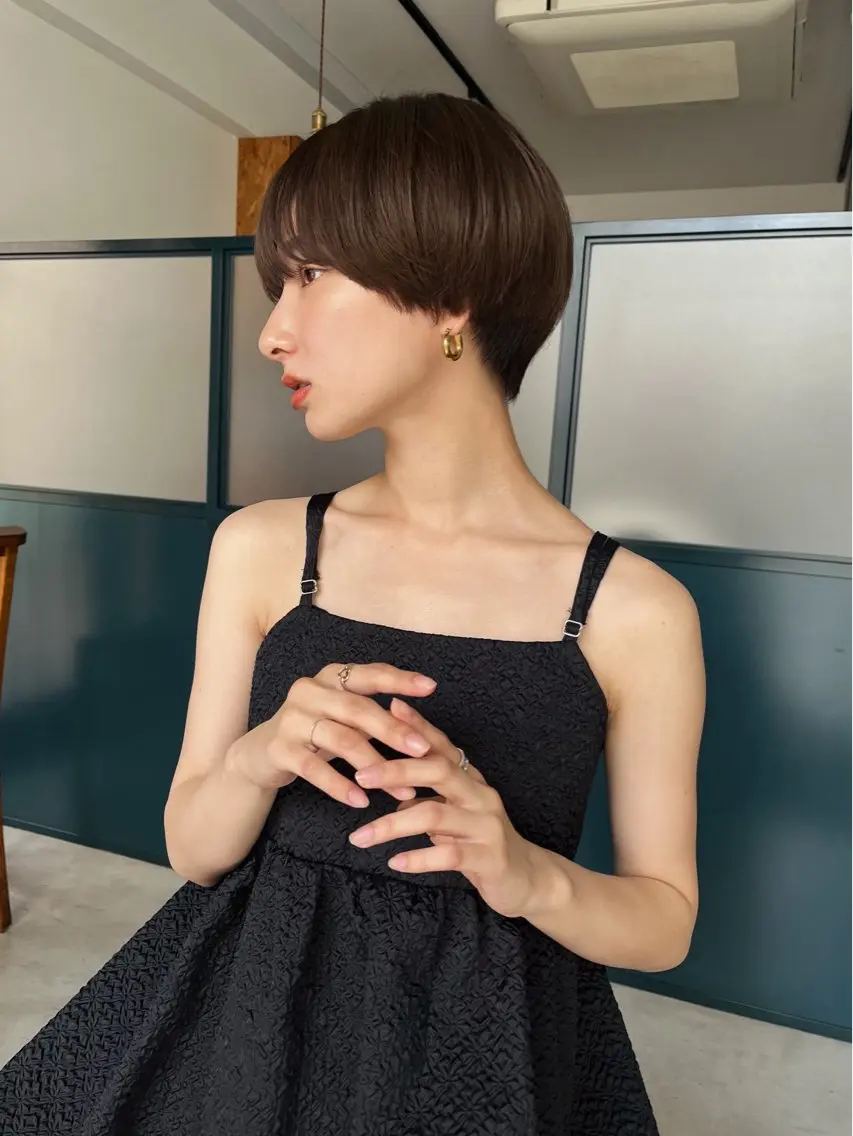 ショート ショートヘア 暖色/パーマ 🌼クニトウメイのヘアスタイル