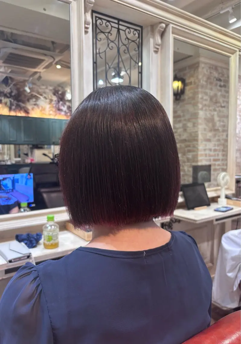 ショート カット 縮毛矯正 田尾 凌雅のヘアスタイル
