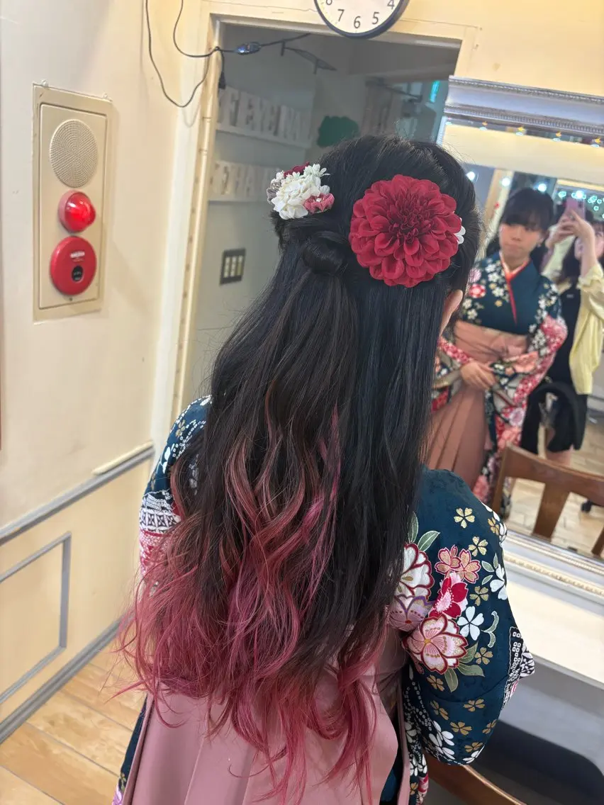 ヘアアレンジ 韓国ヘアー🇰🇷 MIWAのヘアスタイル