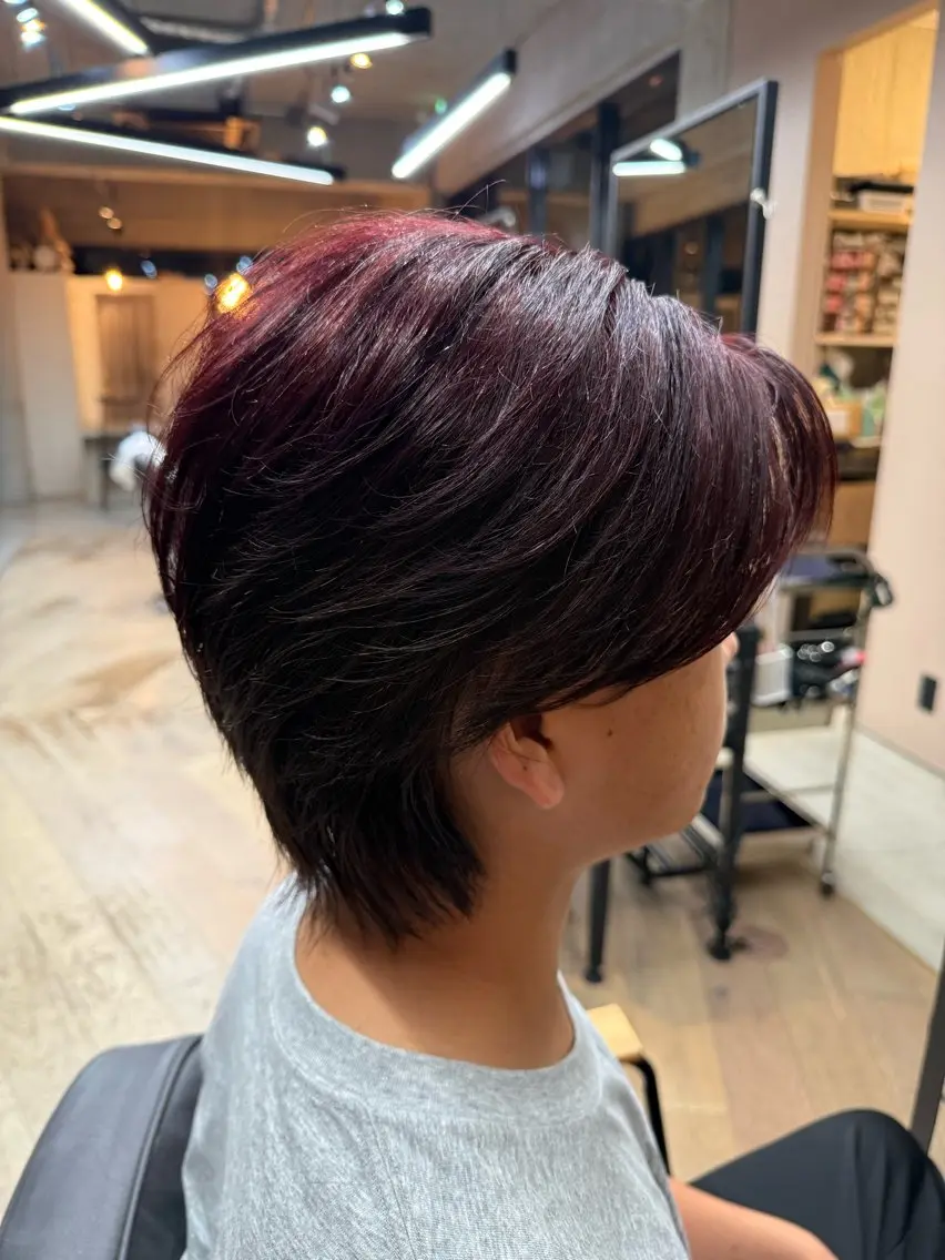 メンズ カット ヘアカラー 岩佐 優之心のヘアスタイル