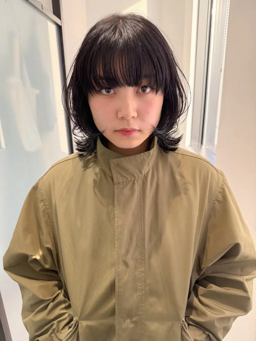 ショート ボブレイヤー ボブ レイヤーカット 外ハネヘア パーマ/パーマ落とし /藤木舜太のヘアスタイル