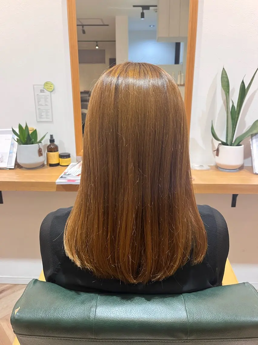 ミディアム カット 武田 綺音のヘアスタイル