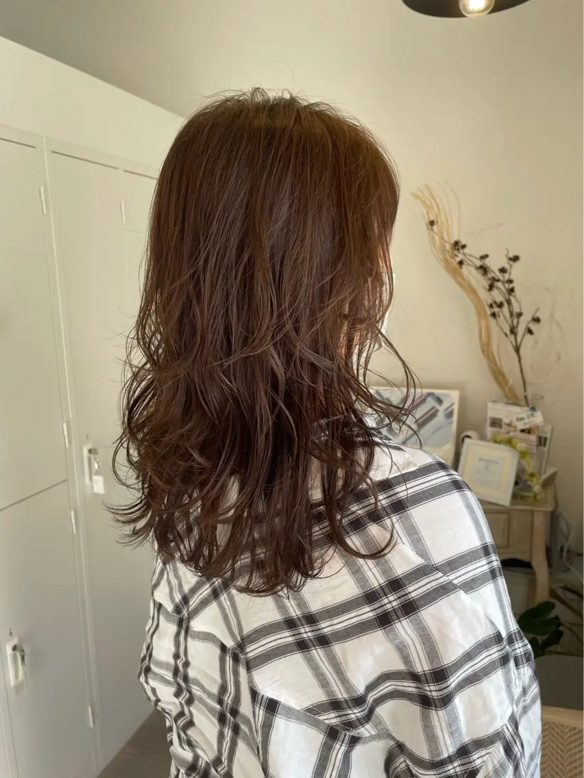 ロング カラー カット パーマ トリートメント ROCCAhair 谷山陸のヘアスタイル