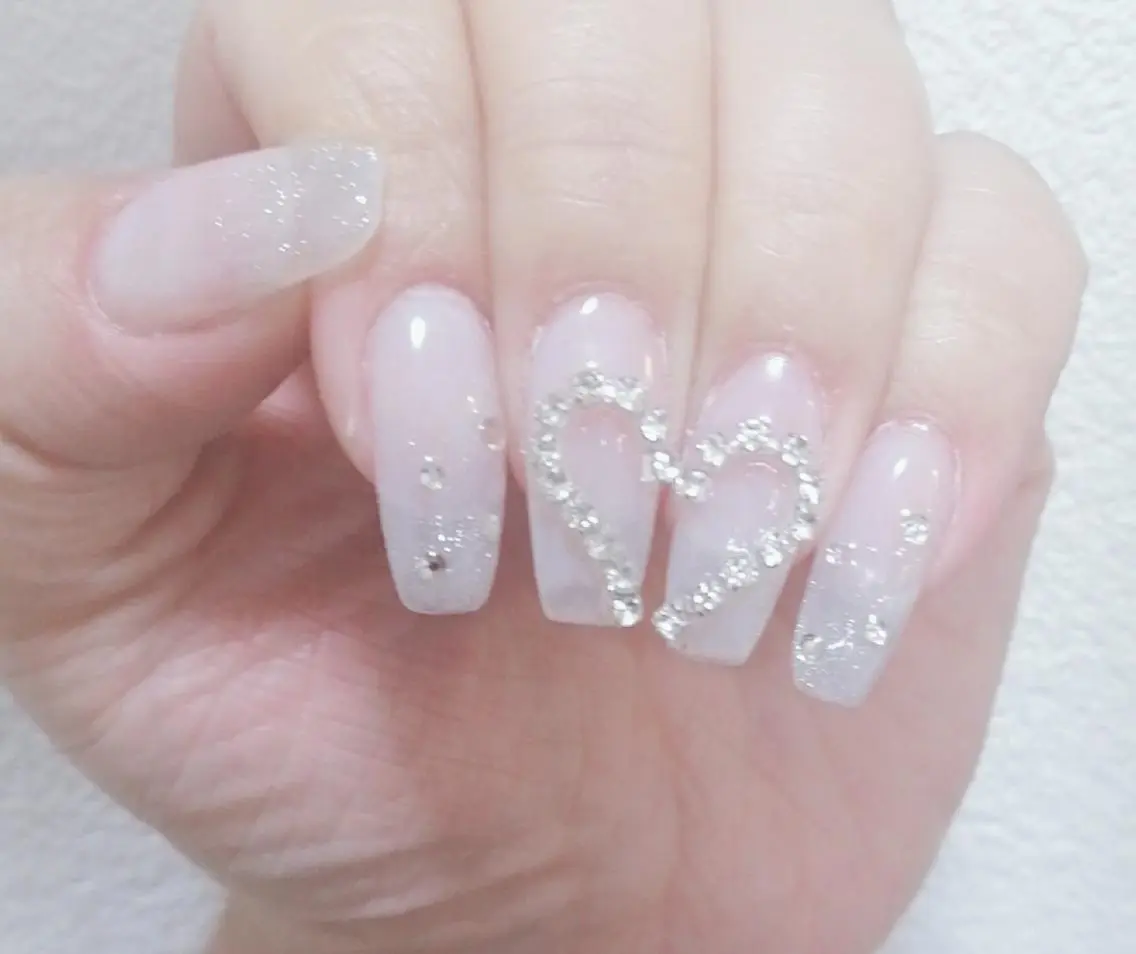 ネイル ジェルネイル ハート マグネットネイル スカルプネイル シンプルネイル ハンドネイル Nail Salon macherieのネイルデザイン