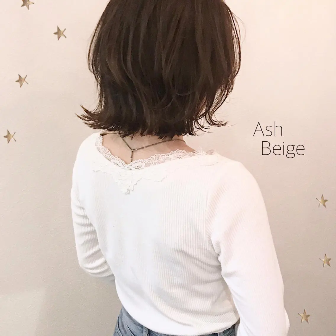 ミディアム カラー 市川 千夏のヘアスタイル