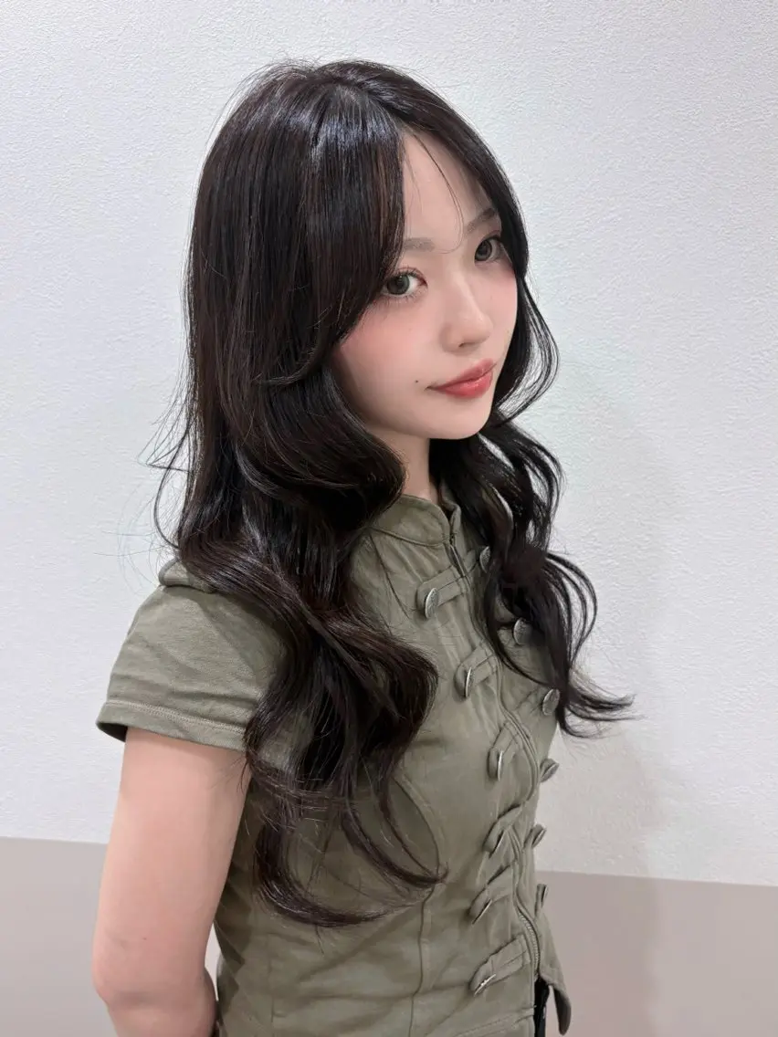 カラー 髪質改善 ヘアカラー トリートメント ミディアムレイヤー/ 艶カラーNorikaのヘアスタイル