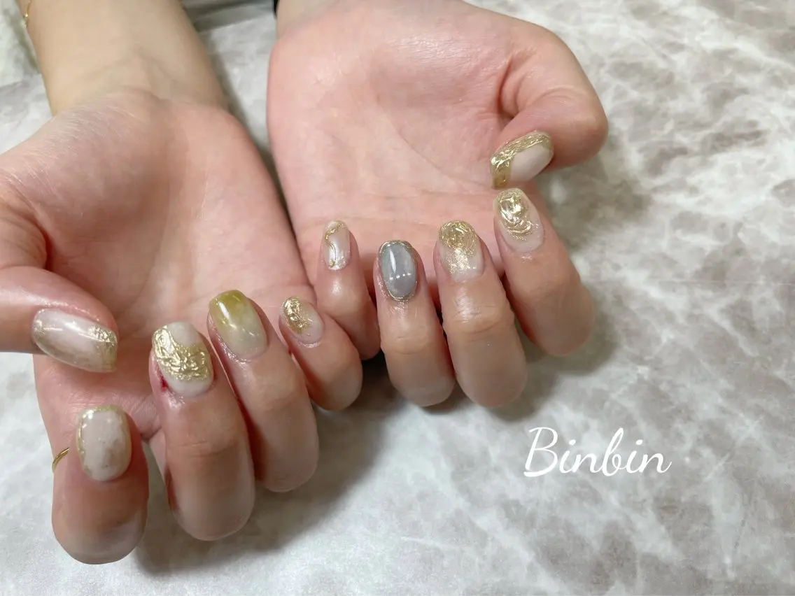 ネイル 閨匠ビューティサロン 新橋店♡BinBinのネイルデザイン