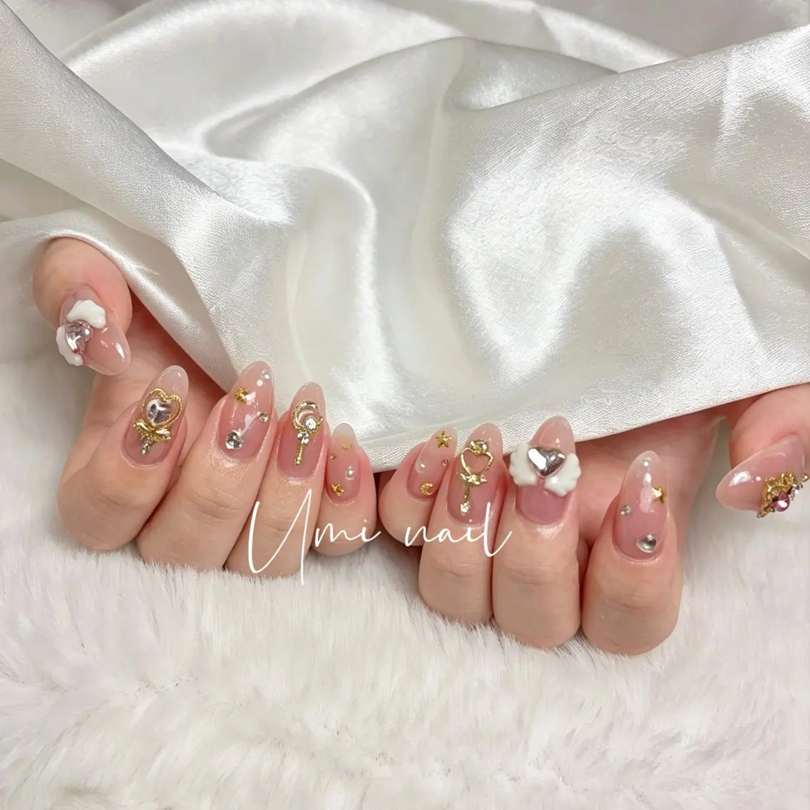 ネイル クリアネイル 成人式 長さ出し フラッシュネイル フットネイル Umi.せい 🫧のネイルデザイン