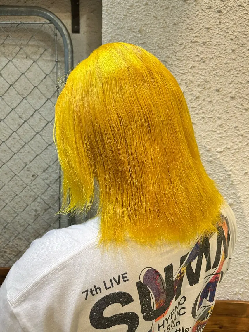 ミディアム カラー ヘアアレンジ カット ヘアカラー トリートメント 🍀透明感カラー×垢 抜けボブ リクト💥のヘアスタイル
