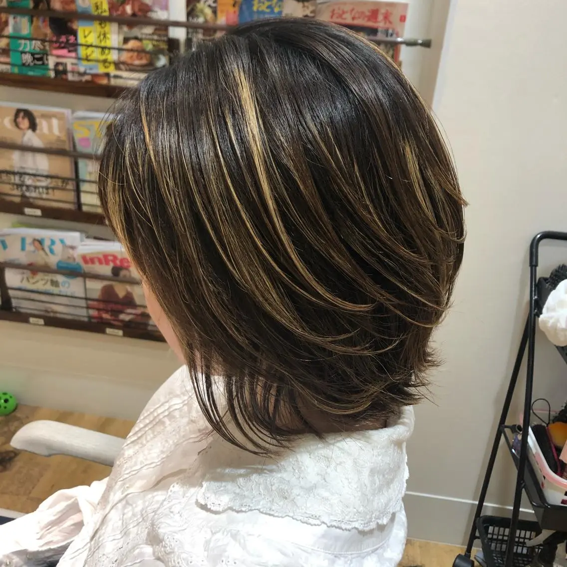 ミディアム レイヤーカット 似合わせ🩵悩んだら 💭KAE 🫟のヘアスタイル