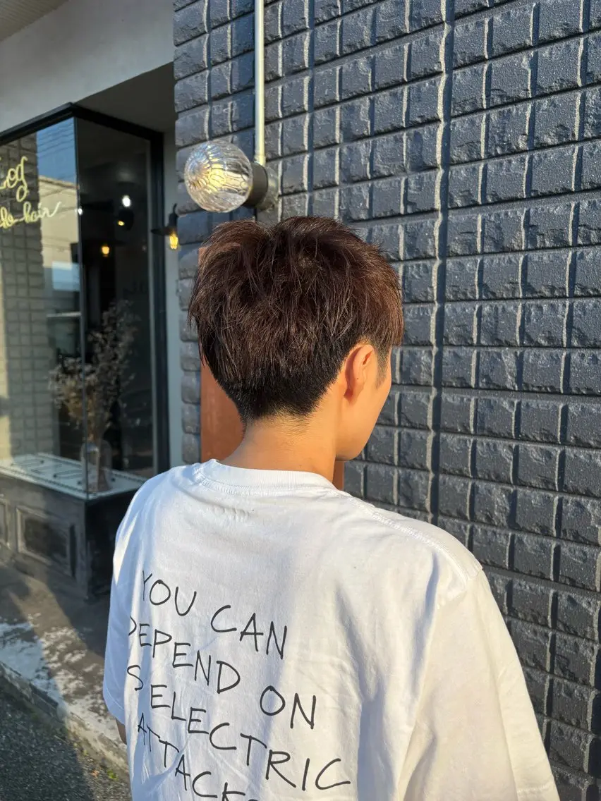 ショート カラー アッシュ ブリーチ ブリーチなしカラー 神代 優生のヘアスタイル