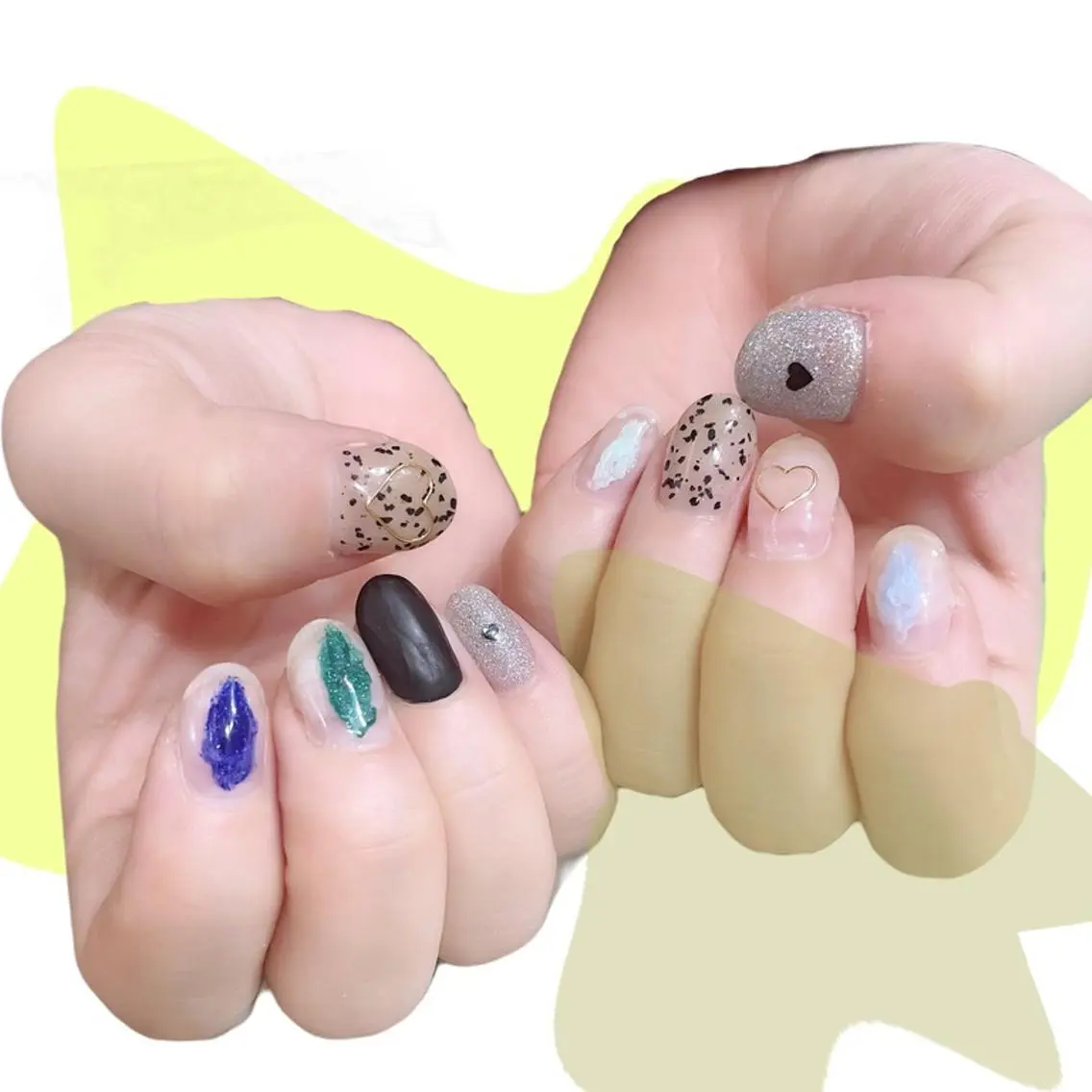 ネイル オーロラネイル 氷ネイル・うるうるネイル 韓国ネイル マグネットネイル ミラーネイル VOLLMOND nailのネイルデザイン