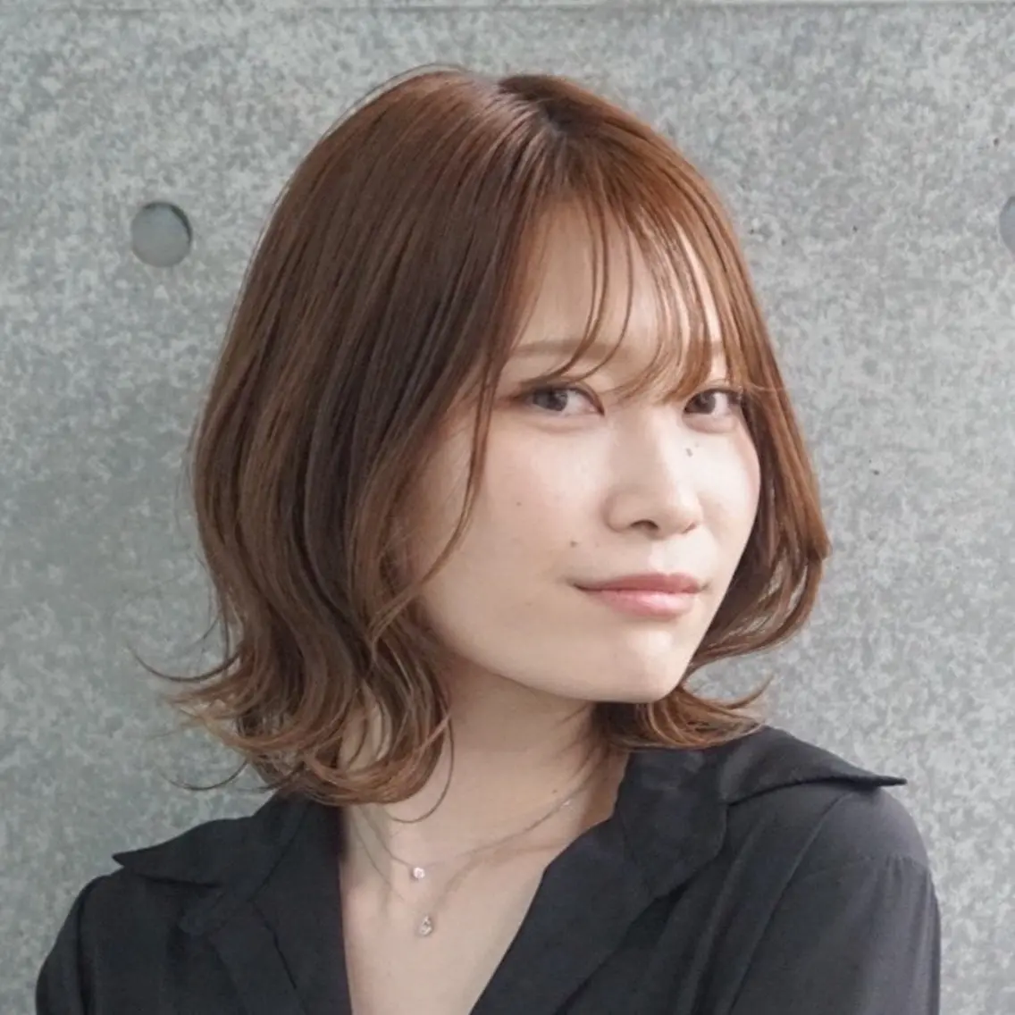 ショート カラー ボブレイヤー ボブ くびれヘア くびれレイヤー レイヤーカット 安岡美咲✂︎ 艶カラー/髪質改善のヘアスタイル