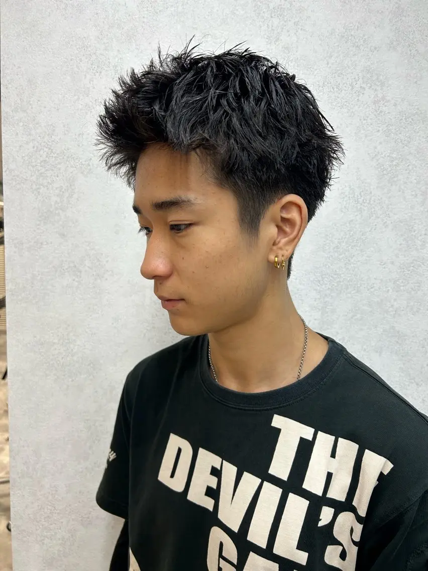 ショート パーマ メンズ メンズパーマ ショートヘア カット パーマ メンズカット/パ ーマ/スズキショウタのヘアスタイル