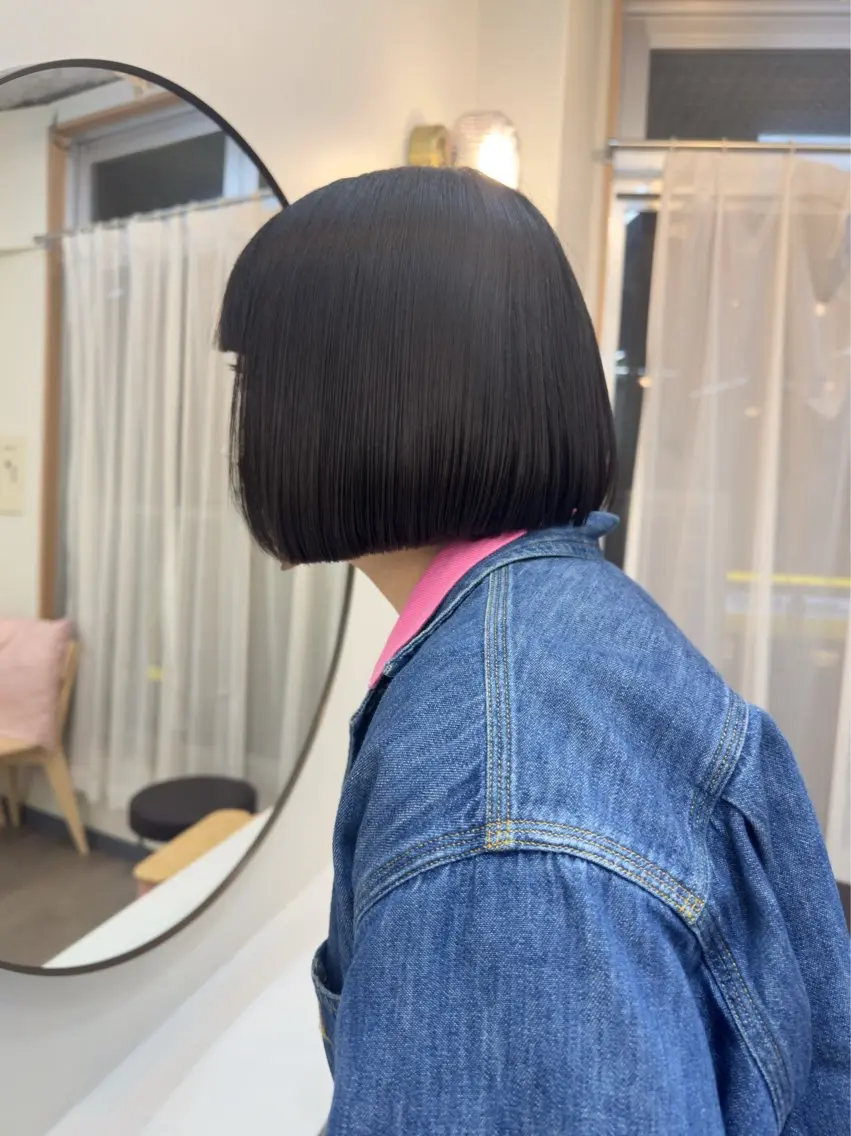 ショート カラー カット ヘアカラー トリートメント レイヤー/顔周り /いいぬまみかのヘアスタイル