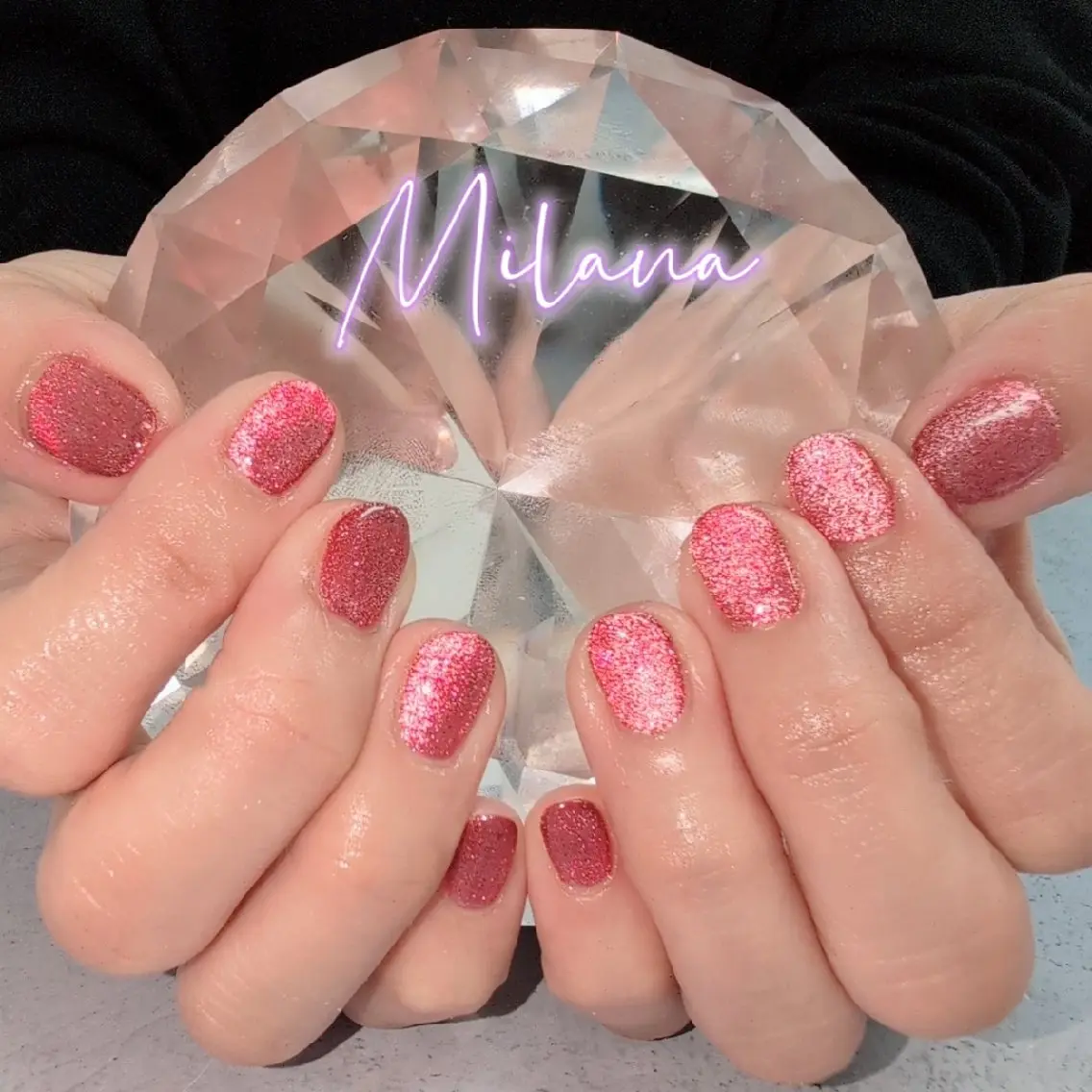 ネイル マグネットネイル ワンカラーネイル ハンドネイル Milana 川瀬のネイルデザイン