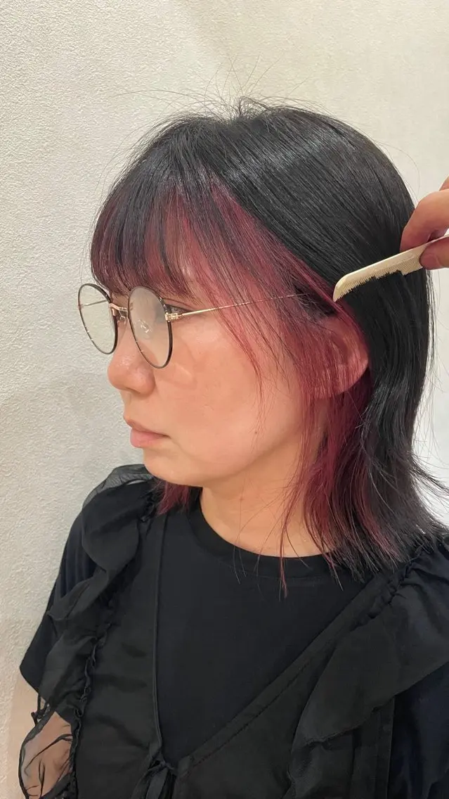 カラー ヘアカラー トリートメント 透明感カラー/インナ ーカラー/木谷友哉のヘアスタイル