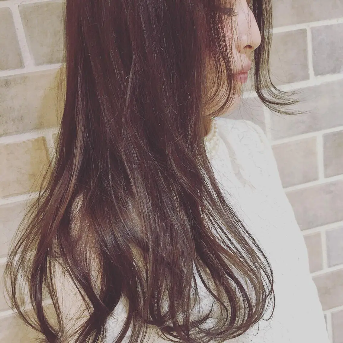 セミロング ロング カラー 東 みのりのヘアスタイル