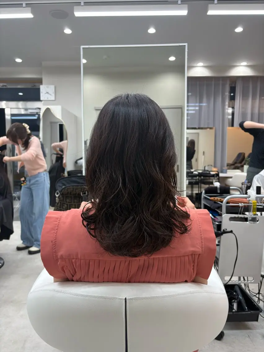 ミディアム パーマ ミディアムパーマ デジタルパーマ manami/ ハッシュレイヤーのヘアスタイル