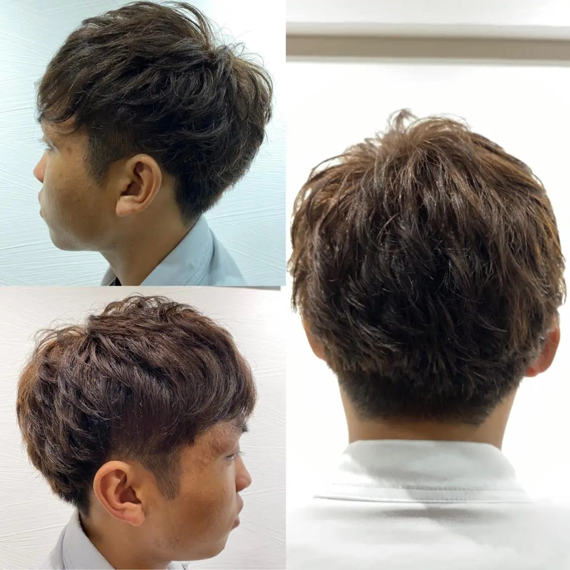 ショート カラー メンズ マッシュ ブラウンカラー 堀 広夢のヘアスタイル